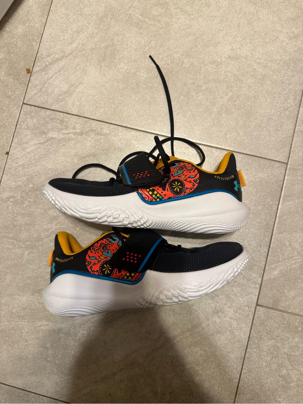 Under Armour flow x futr day of the dead Black, Orange & Blue Athletic Sneakers
